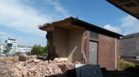 05.09.2012 - das alte Trafohaus wird rckgebaut.