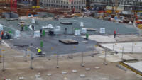 02.12.15 - Die zurckgebauten Flchen wurden nun neu Betoniert. Ferner wird die Decke  weiter abgedichtet.