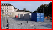 19.10.17 - Einige Baucontainer wurden aufgestellt.