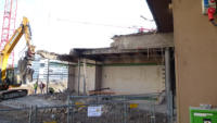 02.09.15 - Der Rckbau wird nun abgerissen.