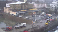 12.04.13 - Die Fahrbahn wird abgefrst. Bildquelle Webcam TalTV