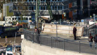 08.12.15 - Vorbereitung fr den Brckeneinbau am 10.12. - Blick vom Wuppertal-Institut.