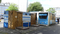 31.05.17 - Die Contaner haben nun ihre Anschlsse erhalten.Der WC-Container ist auch fertig angeschlossen.