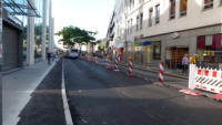 05.09.13 - Wall Hhe Schwanenstr. Blick in Richtung Neumarkt. Die Baustelle ist zur Ostseite gewandert.