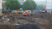 19.06.15 - Die alten Betonwmde sind nun fertig zurckgebaut.
