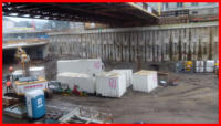 16.01.16 -Ein neues Containerdorf wird aufgebaut.