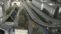 29.07.14 - Heute wurde mit dem Rckbau begonnen. Webcam-Blick vom Sparkassenhochhaus. 