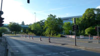 07.09.14 - An der Haltestelle in der Hhe der IHK  wurden die Rckbauten zum Buswendeplatz bereits fertiggestellt.
