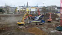 29.11.14 - Die Rckbauarbeiten im Bereich der zuknftigen Mall sind nun fast abgeschlossen.