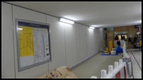 22.12.2020 - Die neuen Seitenwände im Tunnel sind nun auch fertig angebracht.
