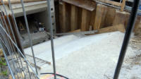 29.08.17 - Der Unterbau fr die Treppenstufen wurde fertig betoniert.