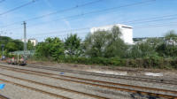 07.08.17 - Im Bereich des ehemaligen fnften Gleises wurde der Boden teilweise ausgekoffert.