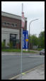 04.05.2020 - Die Schilder für die neue Verkehrsführung werden aufgebaut.