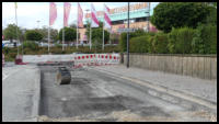28.08.2020 - Die Straße ist fertig ausgefräst.