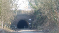 07.04.2013 - Blick zum Rott-Tunnel - Hier endet vorlufig die ausgebaute Strecke