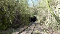 18.04.13 - Blick in Richtung Tunnelausfahrt Meininger Strae