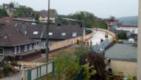 24.10.2014 - Betonierarbeiten am Kuhler Viadukt ber der Str. Steinweg. Blick von der Rdiger Strae (HP. Rott) 