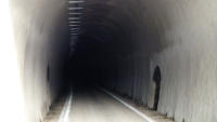12.11.14 - Blick in dem Schee-Tunnel.  Die Beleuchtung ist noch nicht aktiviert.