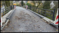 26.11.2019 - Brücke Gildenstraße - Einige Kantensteine wurden noch eingebaut.