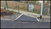05.12.2019 - Zugang Dahler Straße - Der Zugang ist fertig.Der neue Zaun steht auch.