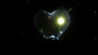 08.03.2020 -  Herz - Video Installation auf einer Wasserwand