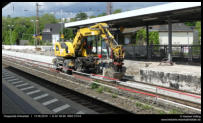 Umbau der Bahnsteigkante am Gleis 2