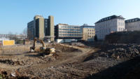 22.03.2012 - Schicht fr schicht fressen die Bagger sich in den Fels.
