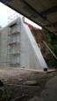 31.07.2012 - Der Mauer wurde nun ausgeschalt.