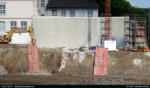  Das Muster in der Wand ist das Logo vom Dppersberg-Umbau