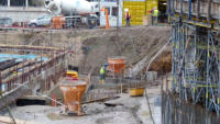 15.01.15 - Hier entsteht der Unterbau fr die Zufahrt zum Busbahnhof