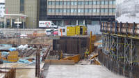 27.01.15 - Hier entsteht der Unterbau der Zufahrt zum Busbahnhof.