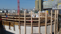 17.03.15 - Die Decke des Parkhaus wurde zum Betonieren eingeschalt