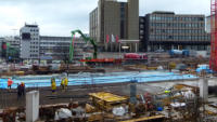 29.01.15 - Das nchste Teilstck der Zwischendecke wurde heute gegossen.