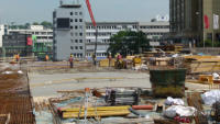 29.06.15 - Weitere Deckenflchen wurden heute Betoniert.