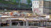 21.05.15 -  Der Aufbau der Verschalung geht zgig voran.