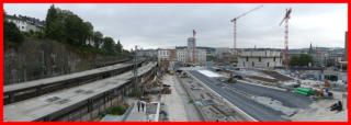 06.10.16 - Panoramaaufnahme vom zuknftigen Busbahnhof