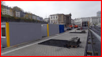 15.11.17 - Am Bussteig 3 haben die vorbereitenden Arbeiten begonnen.
