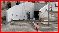 17.10.17 - Links von der Leiter wurde die Wand gestrichen.
