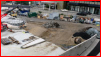 26.07.17 - Hier wurde noch der Beton an der Ausfahrt entfernt.