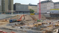 28.07.14 - Der erste Teil der  Sttzsockel sind fast fertiggestellt.