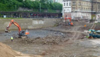 26.05.14 - Die entgltige Tiefe ist nun erreicht.