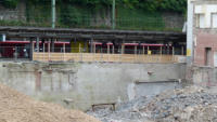 09.09.14 - Blick zum Fotopunkt 1 - Hier wird nun ein Bretterzaun errichtet. Der Metallzaun wird danach entfernt.