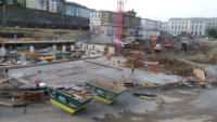 26.11.14 - Die Stahlbewehrung wird eingebaut.