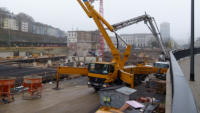 06.012.14  - Zum Betonieren wurden 2 Betonpumpen eingesetzt.