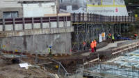 11.12.14 - Zur Zeit wird an der Ausfahrt des Parkhauses gearbeitet.
