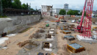 25.06.14 - Der Baukran wird aufgebaut.