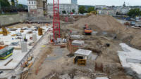 09.09.14 - Die Sttzen rechts wurden am 8.9 gegossen und am nchsten Morgen ausgeschalt.