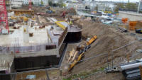 12.11.14 - Aufbau der Verschalung fr die Zwischendecke. 