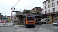 02.06.15 - Am Bahnhofsvorbau gehen die Arbeiten nun weiter.