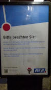 31.07.14 - Statt Busanzeiger nun ein Hinweisplakat.